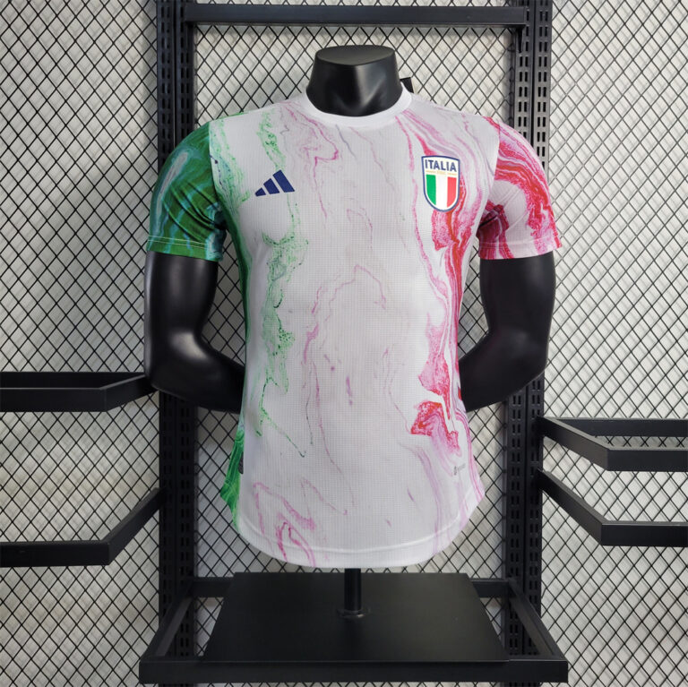 Mens Italy 2023 White Training Jersey Player Version