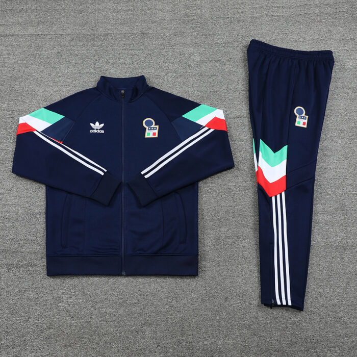Mens Italy 2025 Dark Blue Tracksuit