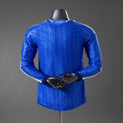 Mens Italy 2026 World Cup Home World Cup Long Sleeve Jersey Player Version