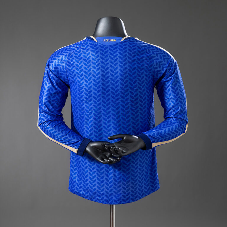 Mens Italy 2026 World Cup Home World Cup Long Sleeve Jersey Player Version