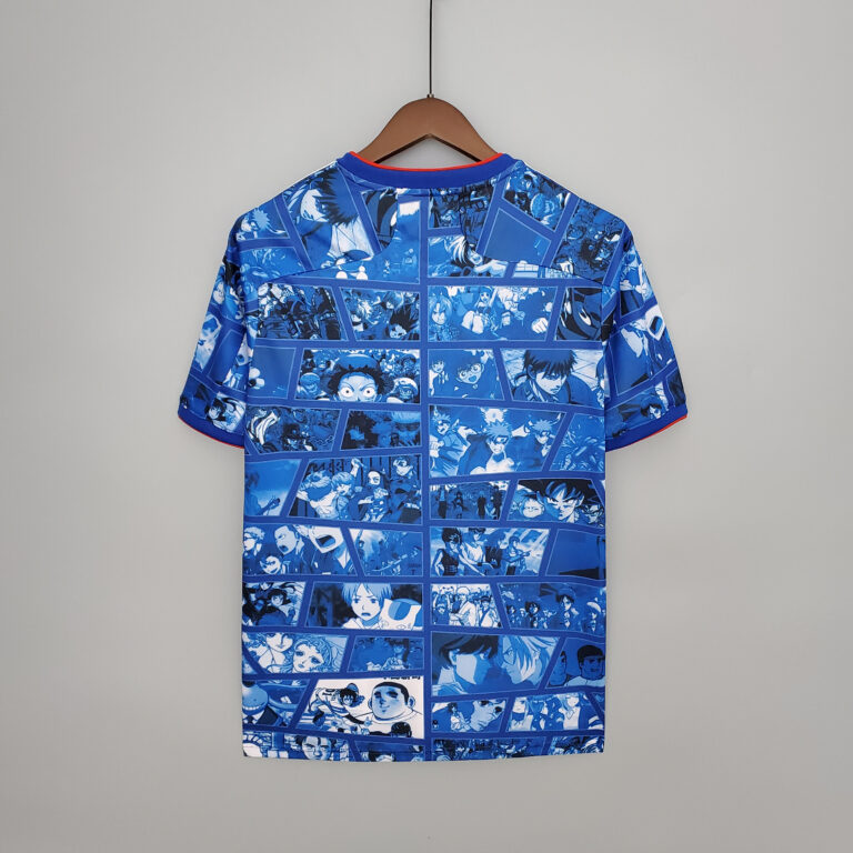 Mens Japan 2021 Commemorative Edition Blue Retro Style Jersey