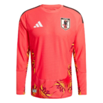 Mens Japan 2026 World Cup Goalkeeper World Cup LS Red Long Sleeve Jersey