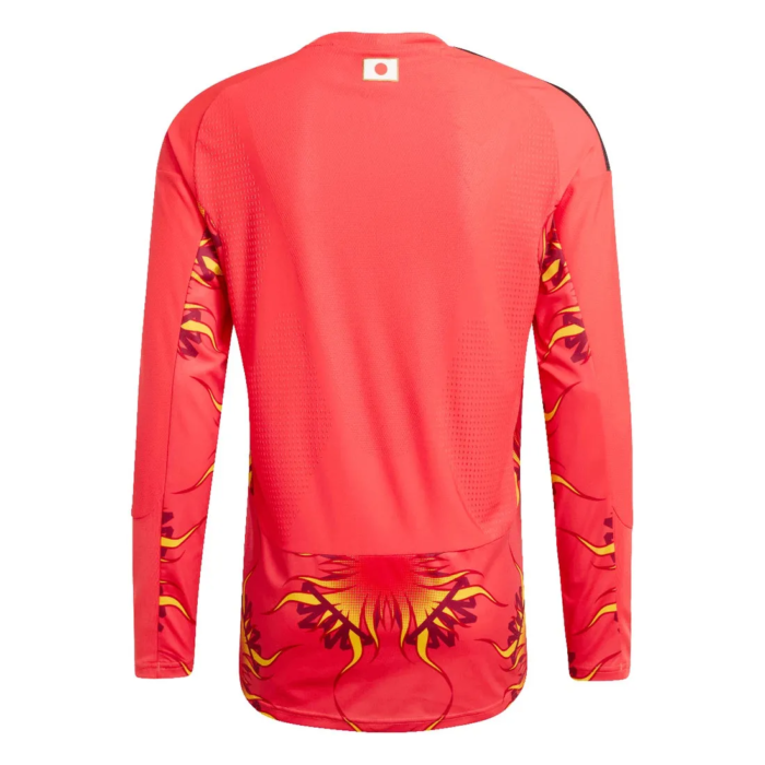 Mens Japan 2026 World Cup Goalkeeper World Cup LS Red Long Sleeve Jersey