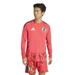 Mens Japan 2026 World Cup Goalkeeper World Cup LS Red Long Sleeve Jersey