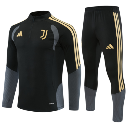 Mens Juventus 2026/27 Half-zip Black Tracksuit
