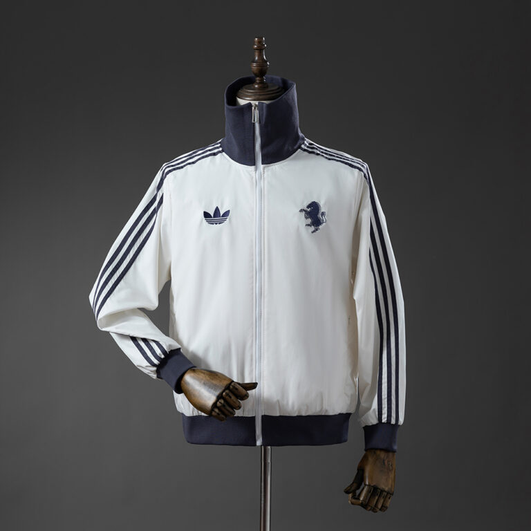 Mens Juventus Windbreaker White Jacket