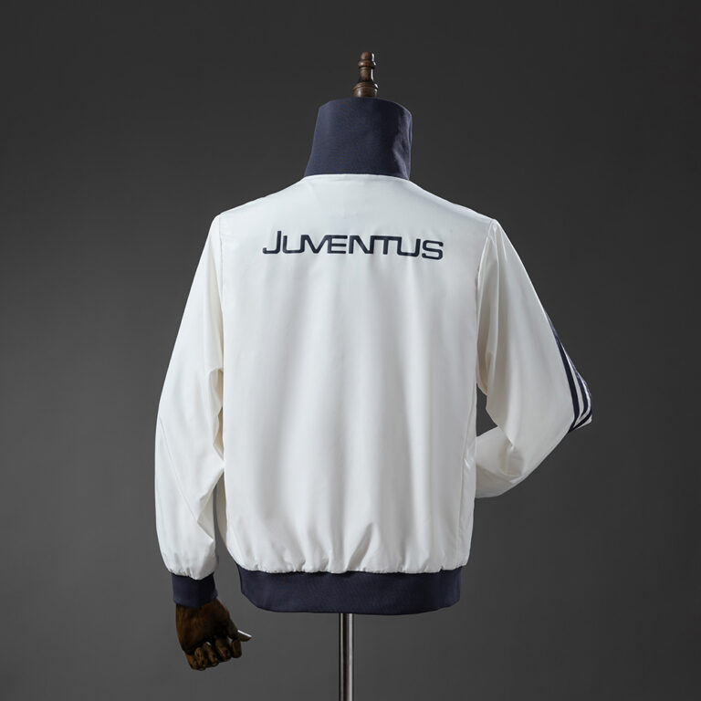 Mens Juventus Windbreaker White Jacket
