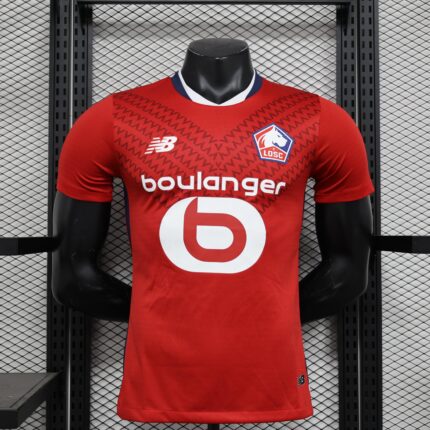 Mens Lille OSC 2024/25 Home Jersey Player Version