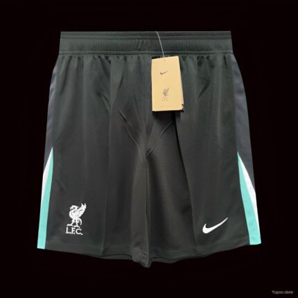 Mens Liverpool 2024/25 Away Black Shorts