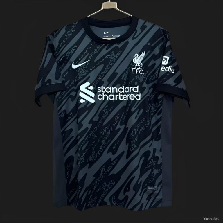 Mens Liverpool 2024/25 Goalkeeper Black Jersey
