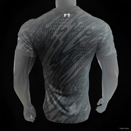 Mens Liverpool 2024/25 Goalkeeper Black Jersey Player Version
