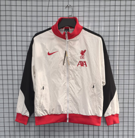 Mens Liverpool 2024/25 Windbreaker White Jacket