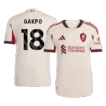 Mens Liverpool 2025/26 Away Jersey – Gakpo 18