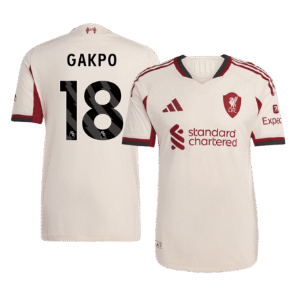 Mens Liverpool 2025/26 Away Jersey – Gakpo 18