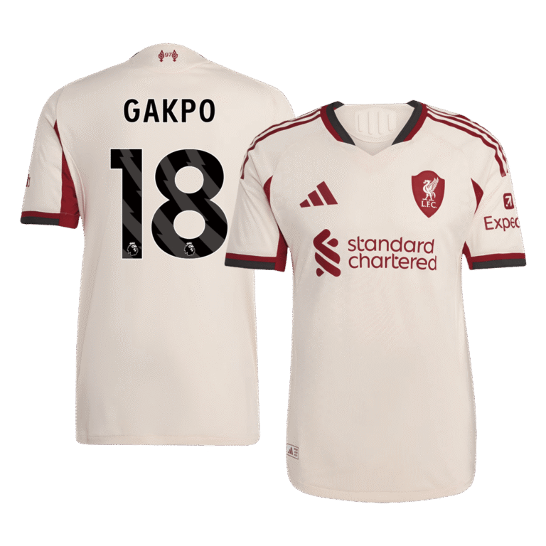 Mens Liverpool 2025/26 Away Jersey – Gakpo 18