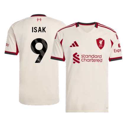 Mens Liverpool 2025/26 Away Jersey – Isak 9