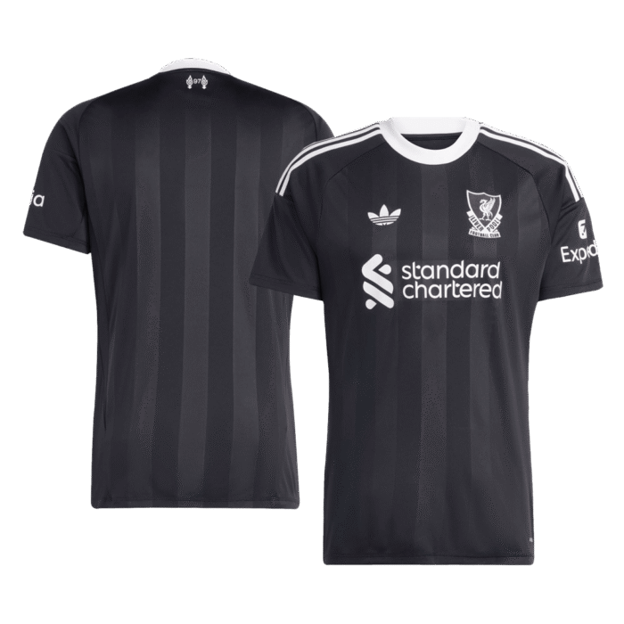 Mens Liverpool 2025/26 Goalkeeper Black Jersey