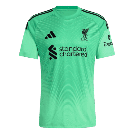 Mens Liverpool 2025/26 Goalkeeper Green Jersey