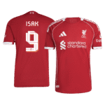 Mens Liverpool 2025/26 Home Jersey – Isak 9