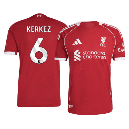 Mens Liverpool 2025/26 Home Jersey – Kerkez 6