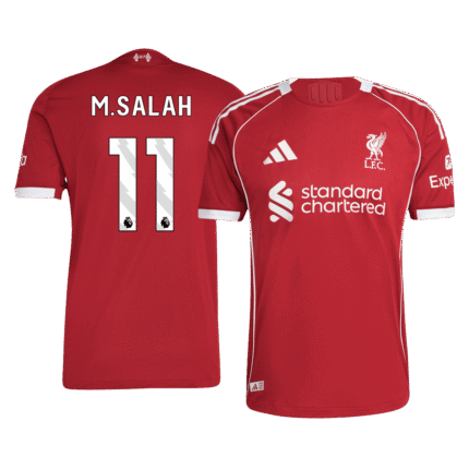 Mens Liverpool 2025/26 Home Jersey – M. Salah 11