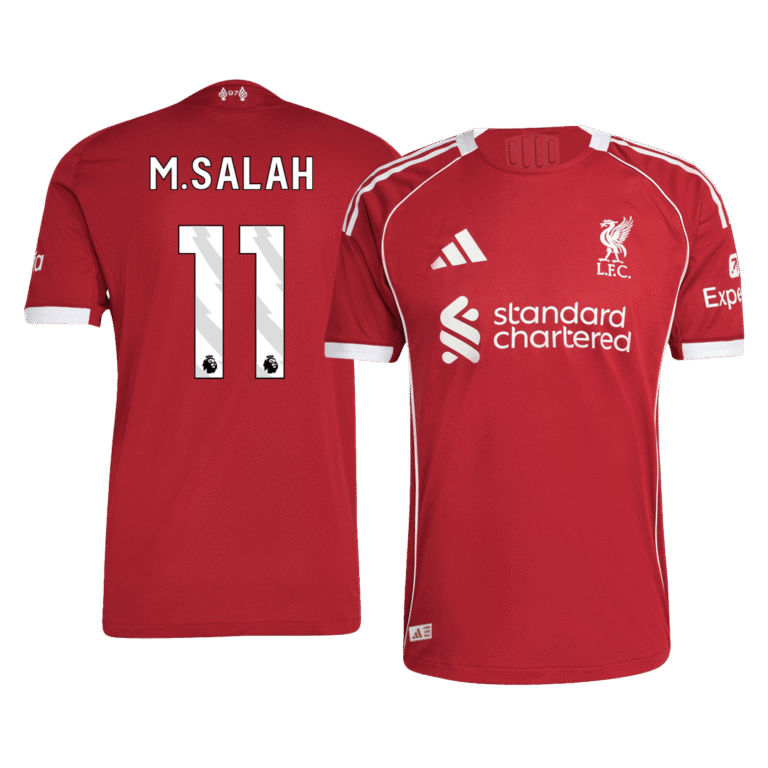 Mens Liverpool 2025/26 Home Jersey – M. Salah 11