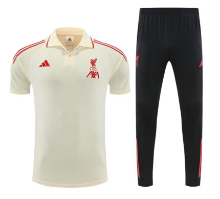 Mens Liverpool 2025/26 Suit White Polo