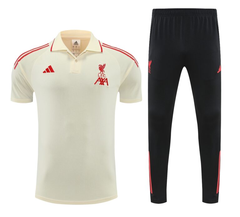 Mens Liverpool 2025/26 Suit White Polo