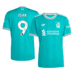 Mens Liverpool 2025/26 Third Jersey – Isak 9