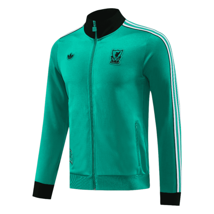 Mens Liverpool 2025/26 Track Green Jacket