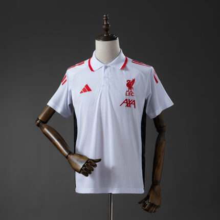 Mens Liverpool 2025/26 White Polo