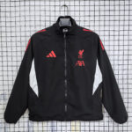 Mens Liverpool 2025/26 Windbreaker Black Jacket