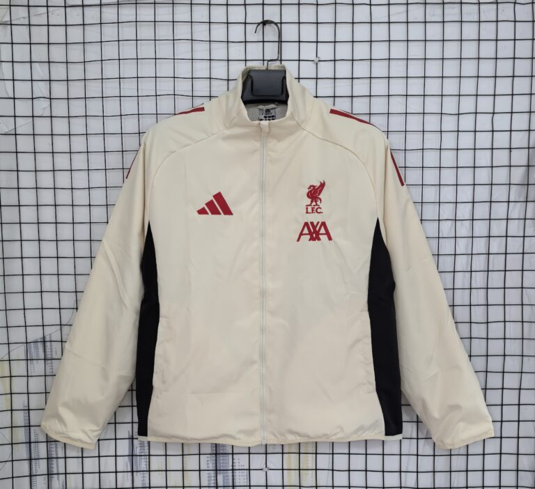 Mens Liverpool 2025/26 Windbreaker White Jacket