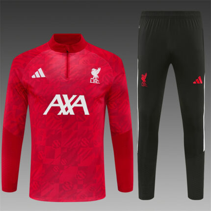 Mens Liverpool 2026/27 Camo Half-zip Red Tracksuit