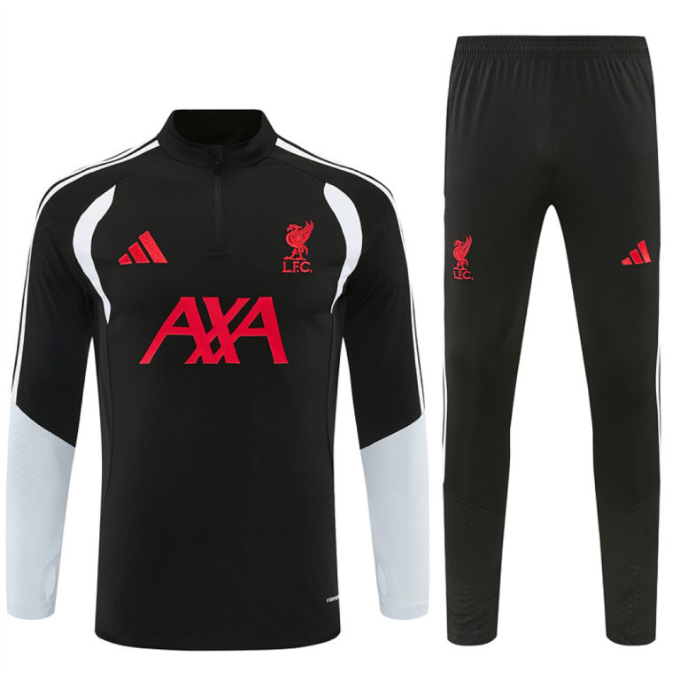 Mens Liverpool 2026/27 Half-zip Black Tracksuit