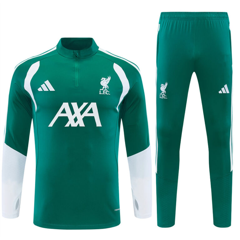 Mens Liverpool 2026/27 Half-zip Green Tracksuit