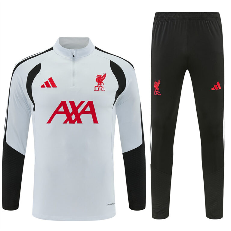 Mens Liverpool 2026/27 Half-zip Light Gray Tracksuit