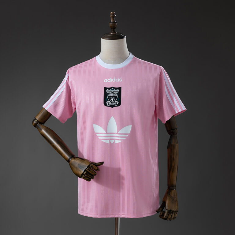 Mens Liverpool Polyester T- 95 Pink Jersey