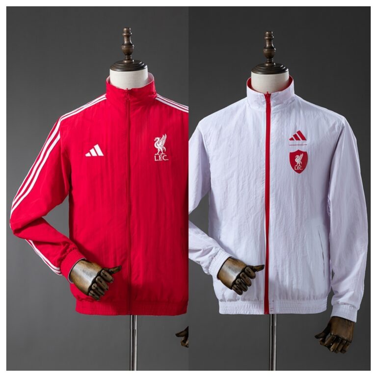 Mens Liverpool Reversible Windbreaker White Jacket