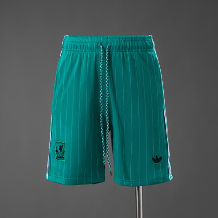 Mens Liverpool Terrace Icons Green Shorts