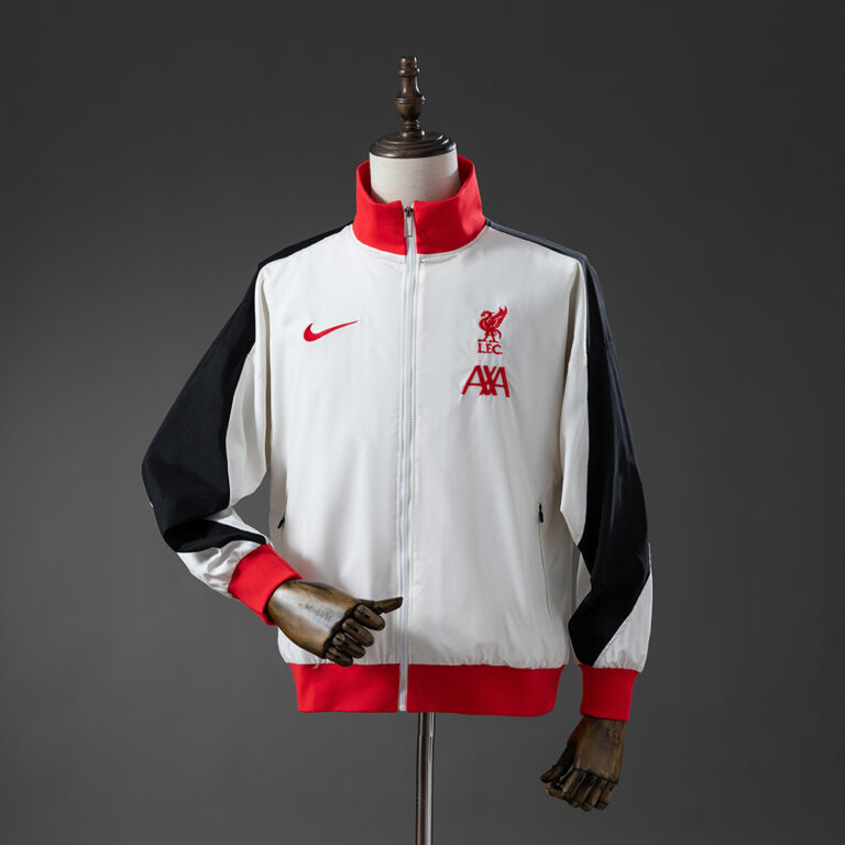 Mens Liverpool Windbreaker White Jacket