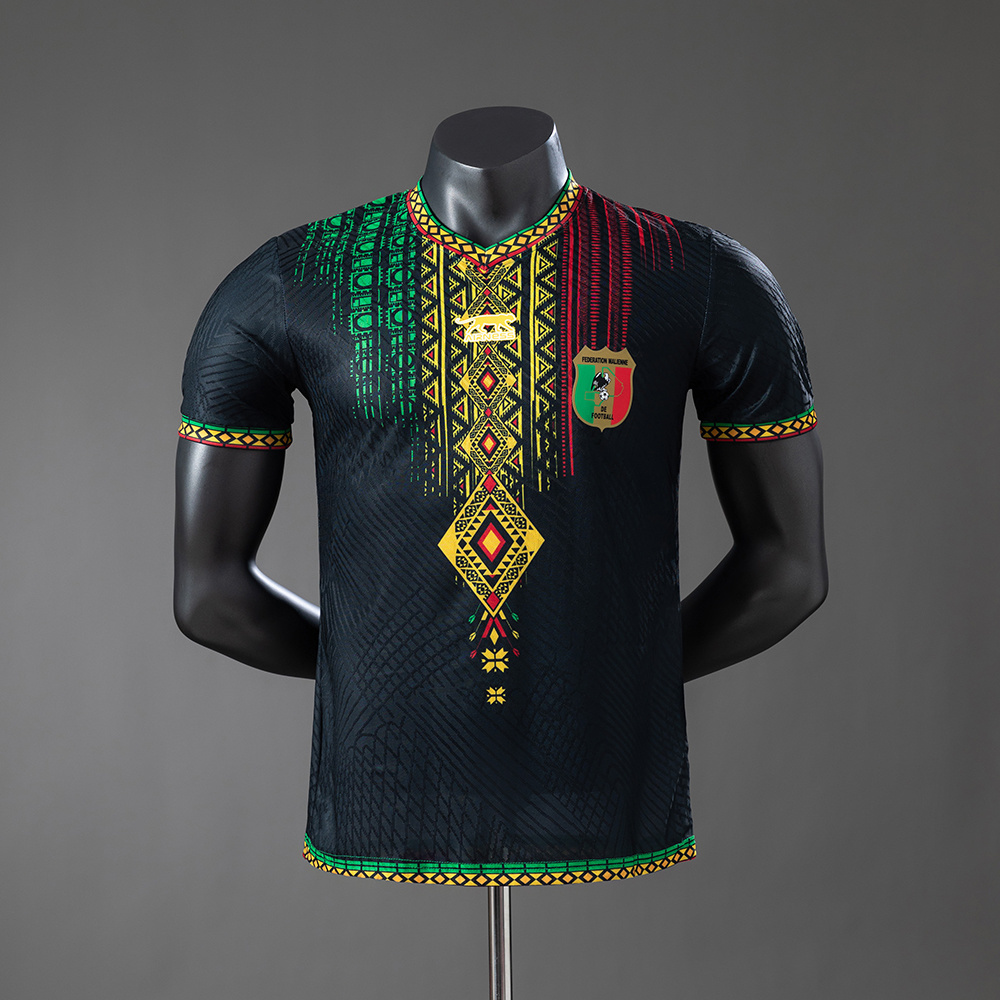 Mens Mali 2025 Black Jersey Player Version Mens Mali 2025 Black Jersey Player Version