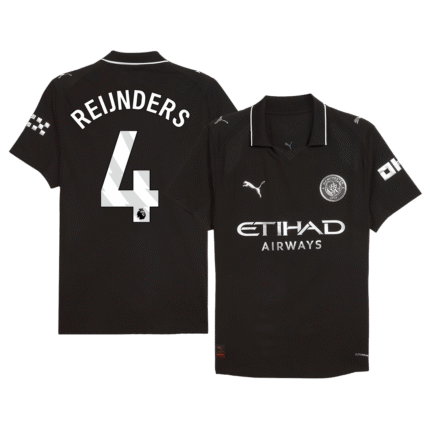 Mens Manchester City 2025/26 Away Jersey – Reijnders 4 Player Version