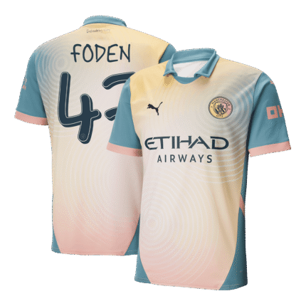 Mens Manchester City 2025/26 Fourth Jersey – Foden 47