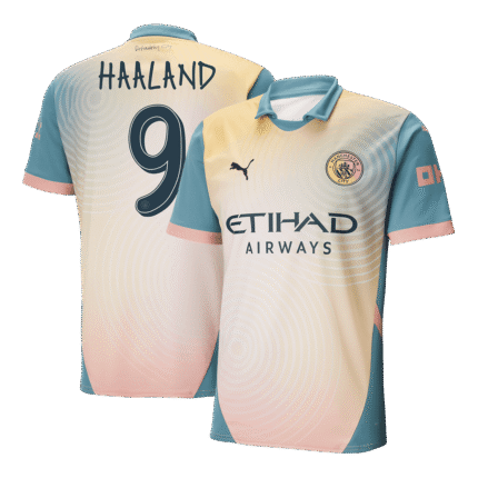 Mens Manchester City 2025/26 Fourth Jersey – Haaland 9