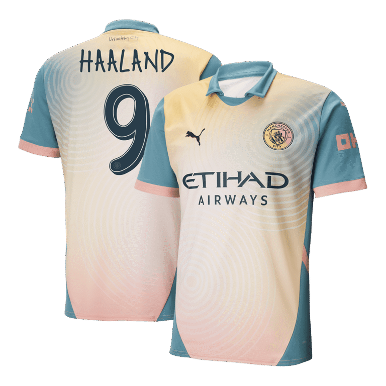 Mens Manchester City 2025/26 Fourth Jersey – Haaland 9