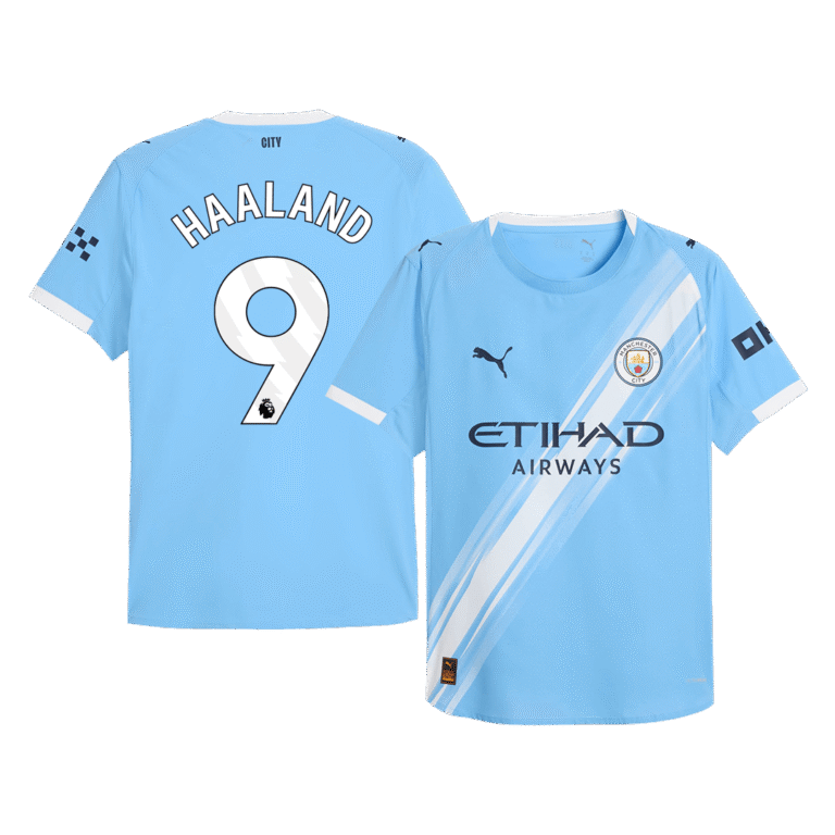 Mens Manchester City 2025/26 Home Jersey – Haaland 9 Player Version