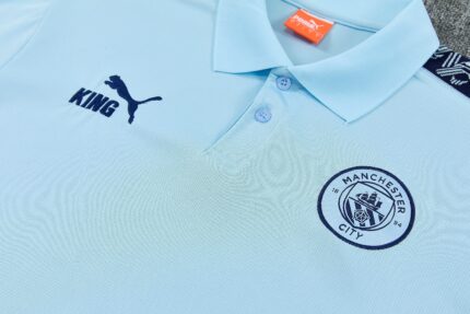 Mens Manchester City 2025/26 Suit Light Blue Polo