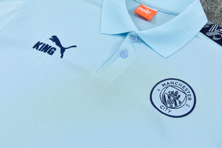 Mens Manchester City 2025/26 Suit Light Blue Polo