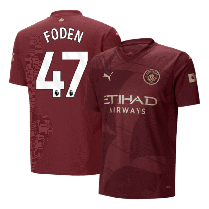 Mens Manchester City 2025/26 Third Jersey – Foden 47